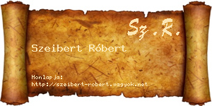 Szeibert Róbert névjegykártya